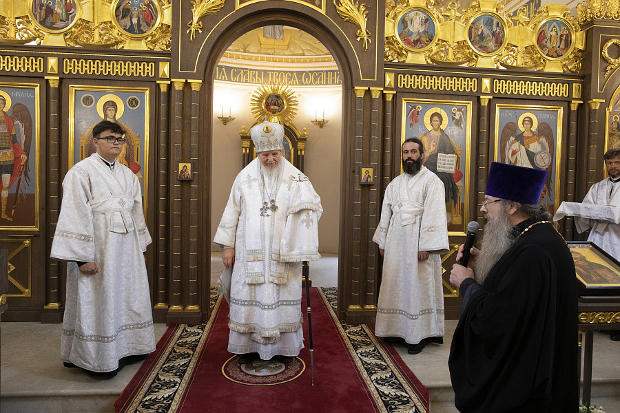 Великое освящение храма праведного Феодора Ушакова в Купавне